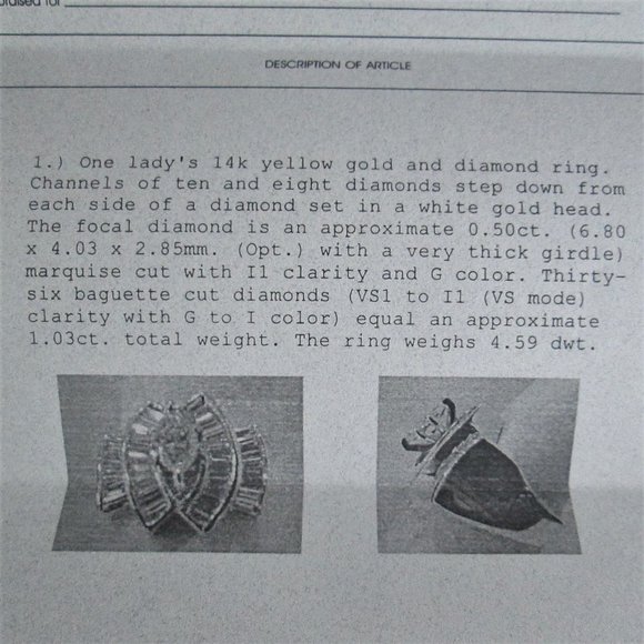 ππΉπ LADYβS GENUINE-AUTHENTIC 14K YELLOW GOLD DIAMOND RING β SIZE 4.5 ππΉπ - Picture 16 of 16